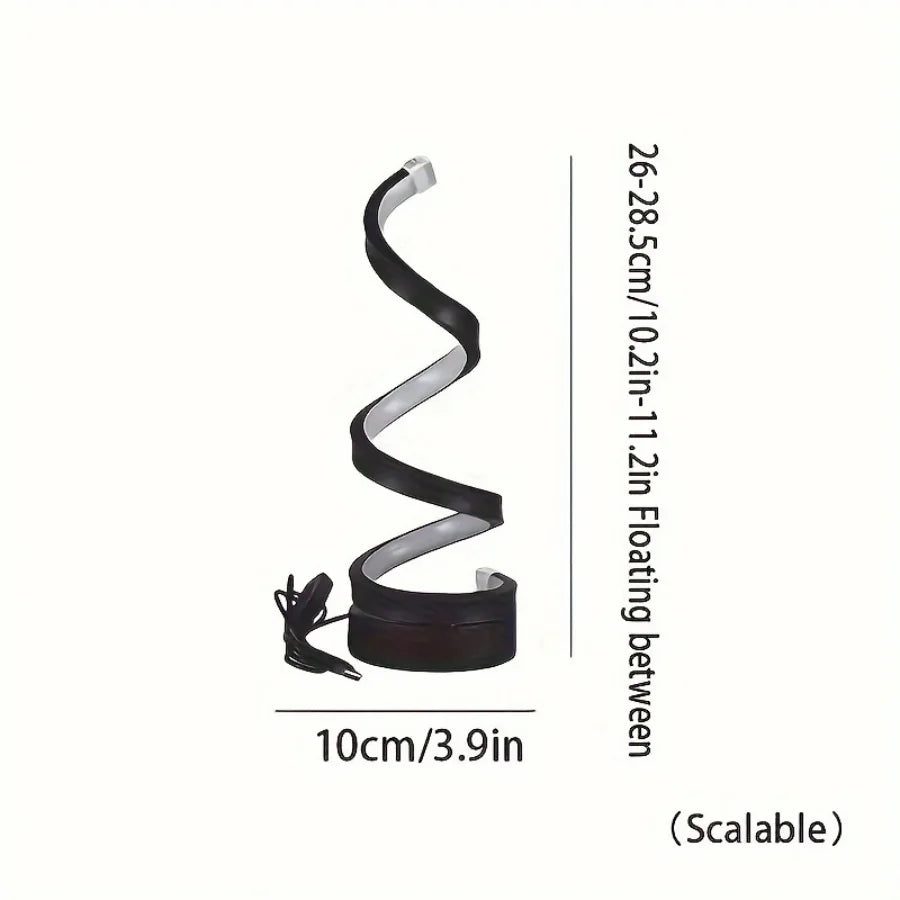 Modern Spiral Touch Bedside Lamp