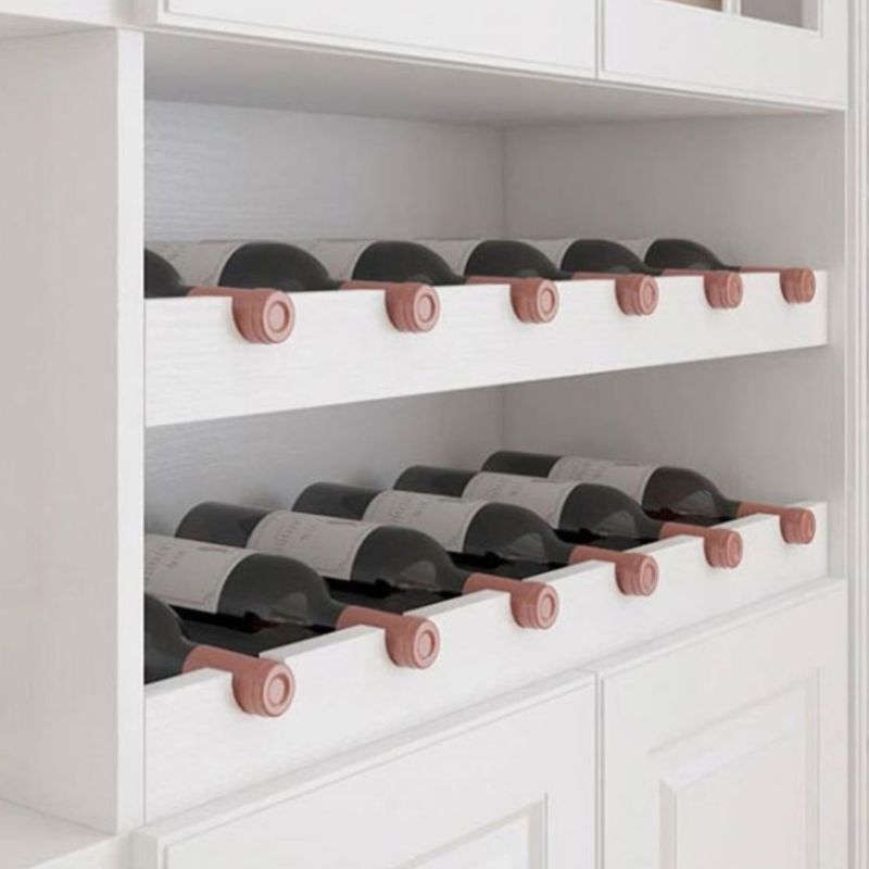 Farmhouse White China Cabinet with Wine Storage, Tall Buffet Hutch with Glass Doors - 81"L x 13"W x 82"H