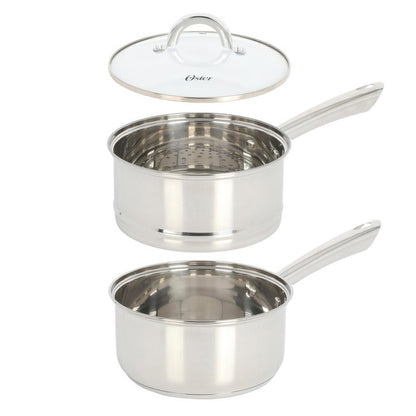 12-Piece Stainless Steel Cookware & Kitchen Tool Set
