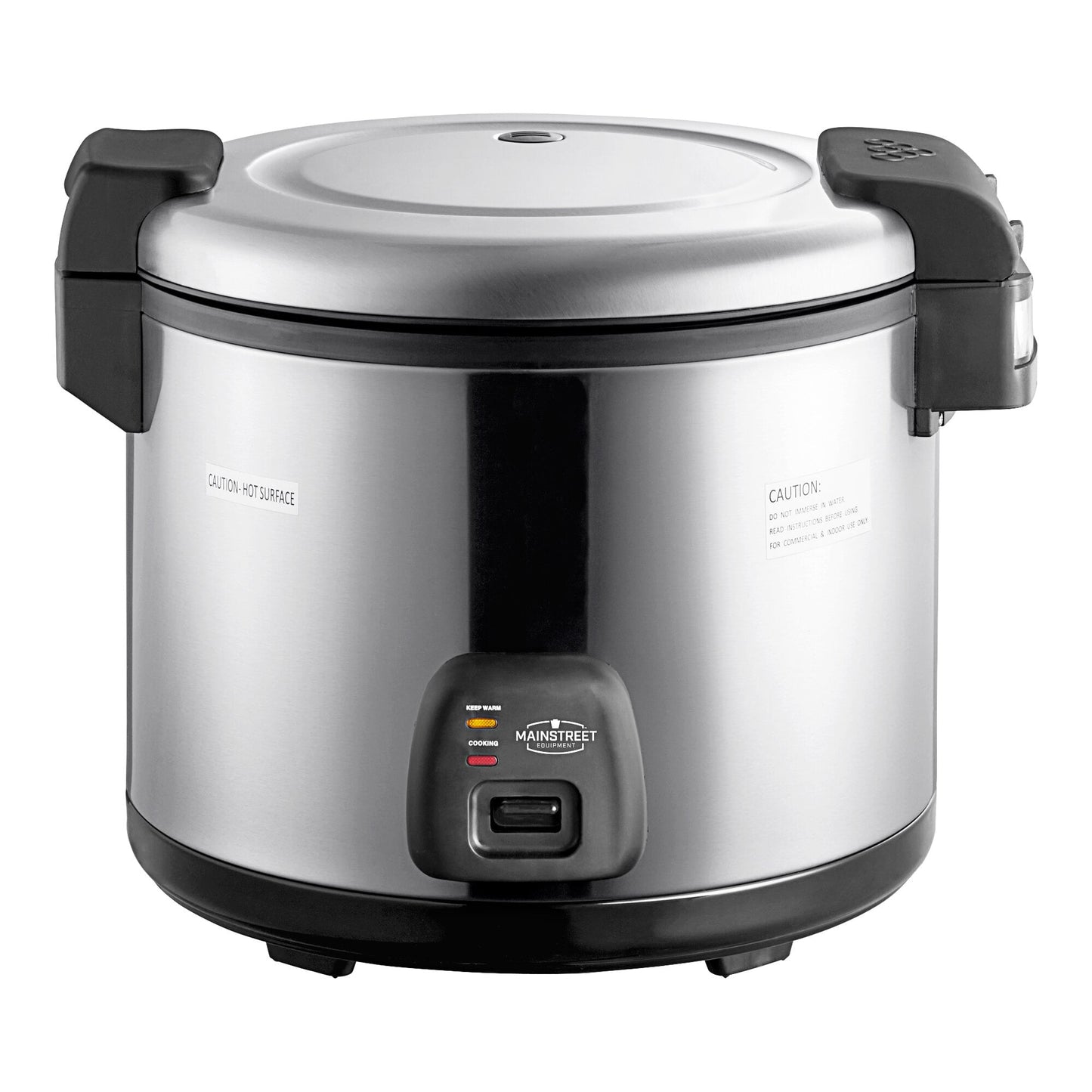 MainStreet Equipment 60 Cup (30 Cup Raw) Stainless Steel Electric Rice Cooker / Warmer - 120V, 1,550W