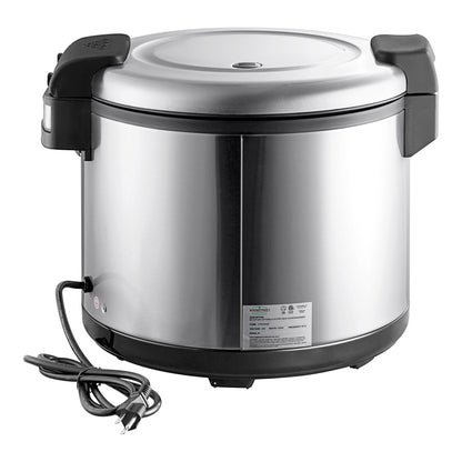 MainStreet Equipment 60 Cup (30 Cup Raw) Stainless Steel Electric Rice Cooker / Warmer - 120V, 1,550W