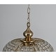 Retro French 4/5-Light Antique Brass Globe Crystal Chandelier for Living/Dining Room - Antique Brass - 5-Light W20.5" x H18.9