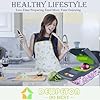 Vegetable Chopper Dicer with Container | Cheese Grater Mandoline Slicer Cabbage Shredder French Fry Cutter Stainless Steel for Veggie Onion Potato Fruit Food, Manual Hand Cooking Gadget for Kitchen