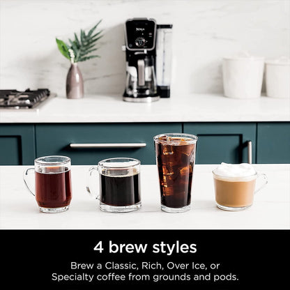 Restored Ninja CFP301 DualBrew Pro Specialty 12-Cup Drip Coffee Maker Bundle with 3 YR CPS Enhanced Protection Pack (Refurbished)