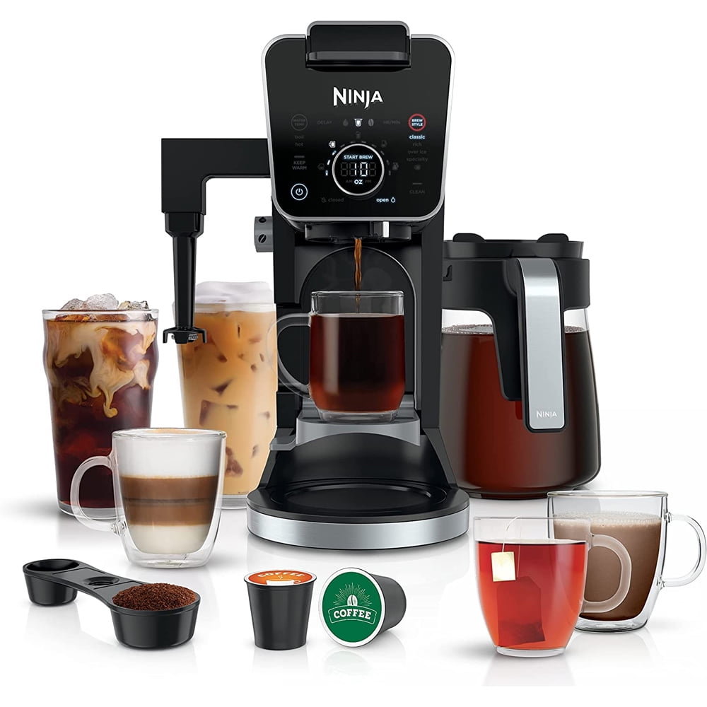 Restored Ninja CFP301 DualBrew Pro Specialty 12-Cup Drip Coffee Maker Bundle with 3 YR CPS Enhanced Protection Pack (Refurbished)