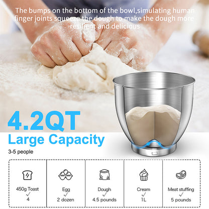 OEM Custom 5 in 1 Electric Dough Food Stand Mixer Multifunction Kitchen Appliances for Effortless Baking