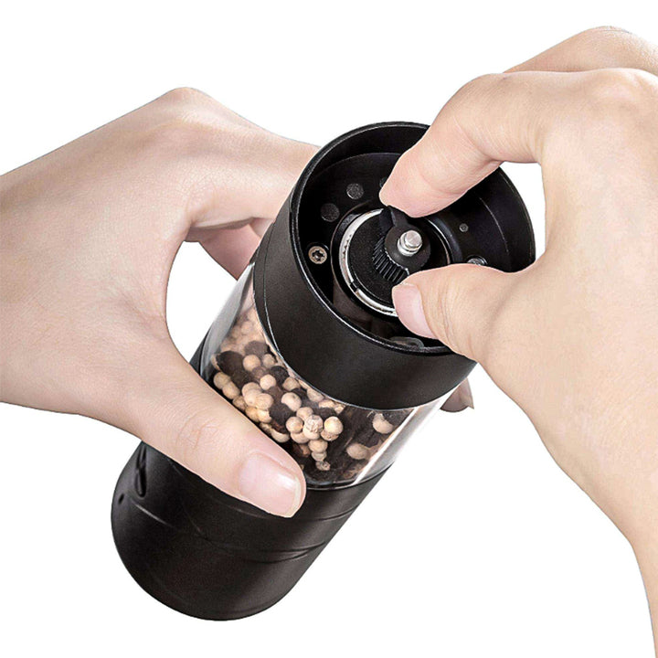 Hot Selling USB Rechargeable Large Capacity Adjustable Plastic Electric Salt and Pepper Grinder Set Salt Grinder & Ceramic Corn