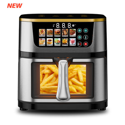 Friggitrice Ad Aria 12L Digital Air Fryer Oven Stainless Steel Smart Multi-Functional Large Capacity Commercial No Oil Energy