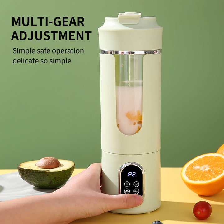 USB 12-Blade Electric Portable Mini Blender 530ml Iron Household Multifunctional Juicer Rechargeable Juice Maker English