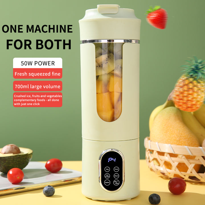 USB 12-Blade Electric Portable Mini Blender 530ml Iron Household Multifunctional Juicer Rechargeable Juice Maker English