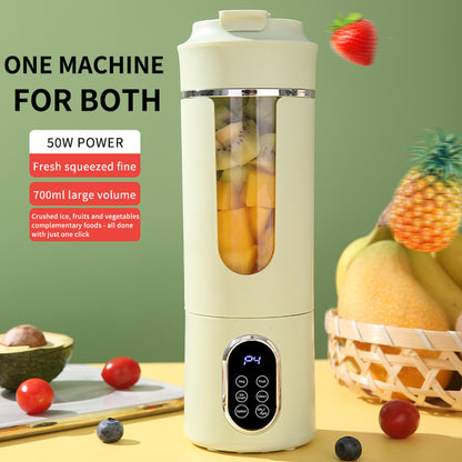 USB 12-Blade Electric Portable Mini Blender 530ml Iron Household Multifunctional Juicer Rechargeable Juice Maker English