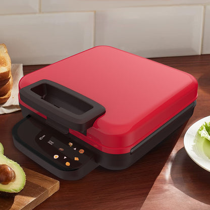 Non Stick Easy To Operate Big Size Smart Electric Digital Pancake Maker Wiffle Sandwich Maker for 3-4 Family