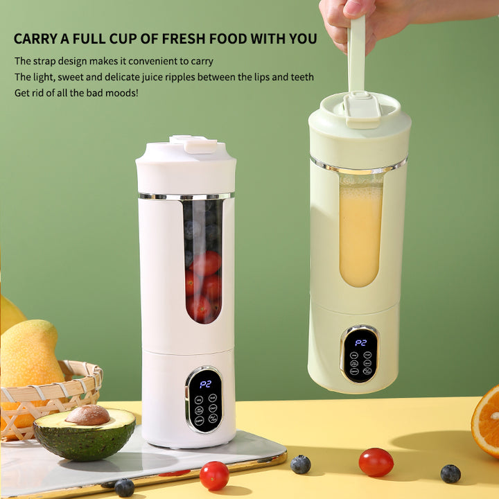 USB 12-Blade Electric Portable Mini Blender 530ml Iron Household Multifunctional Juicer Rechargeable Juice Maker English