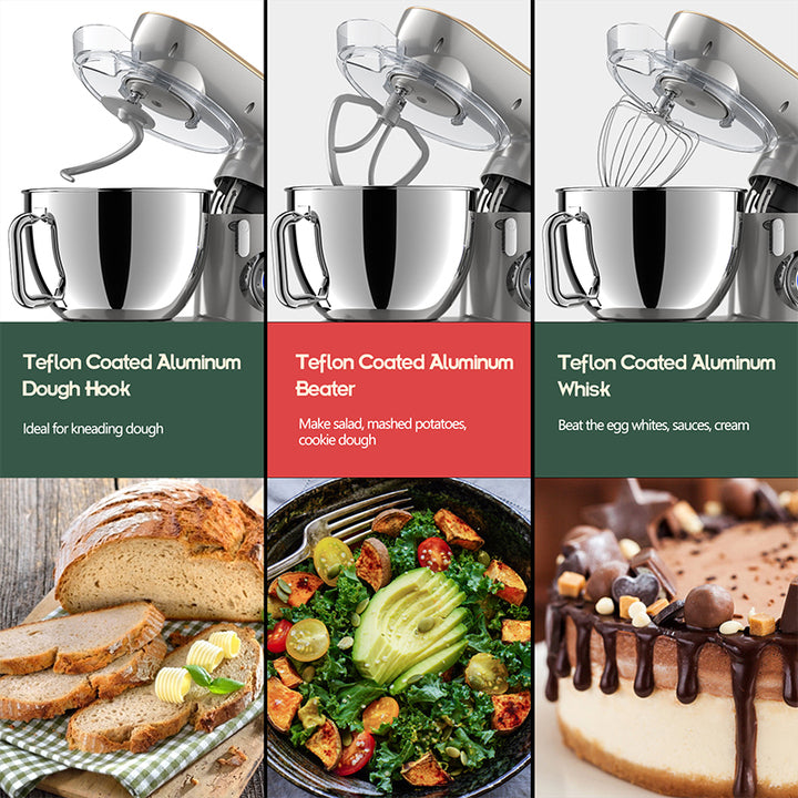 sanlida Kitchen Household Appliances Mixeur 3 En 1 Spiral Dough Stand Mixer for Baking