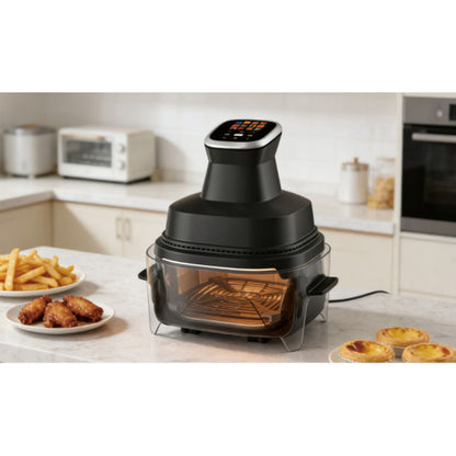 267150 CE/GS/ETL Nutri Oil-less Glass air Fryer protection Cover Portable Health Glass Bowl air Fryer with Glass Visible Pot