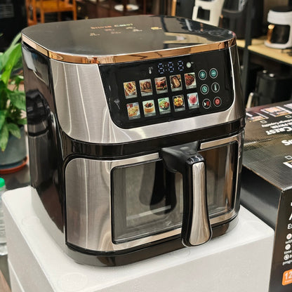 Friggitrice Ad Aria 12L Digital Air Fryer Oven Stainless Steel Smart Multi-Functional Large Capacity Commercial No Oil Energy