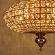 Retro French 4/5-Light Antique Brass Globe Crystal Chandelier for Living/Dining Room - Antique Brass - 5-Light W20.5" x H18.9