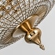 Retro French 4/5-Light Antique Brass Globe Crystal Chandelier for Living/Dining Room - Antique Brass - 5-Light W20.5" x H18.9