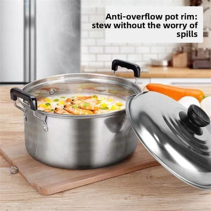 5pcs Stainless Steel Stock Pot Set