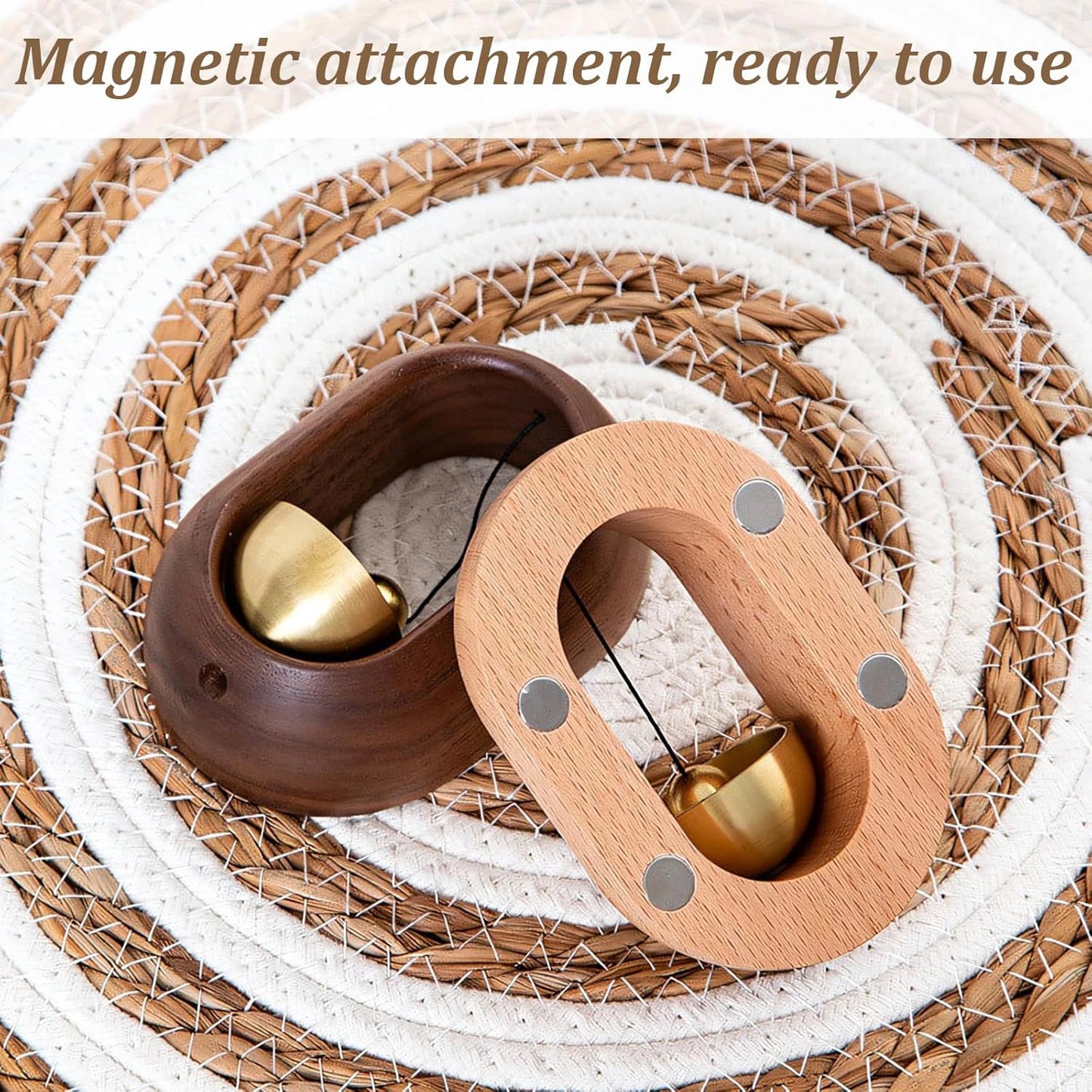 Magnetic Wooden Doorbell
