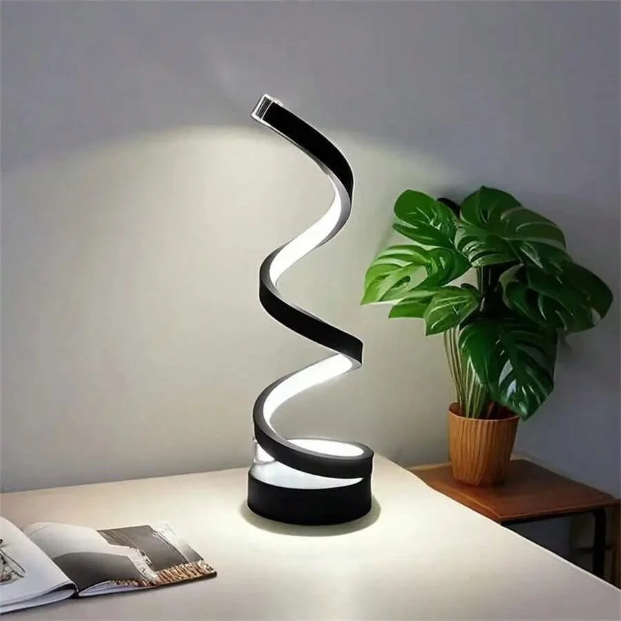 Modern Spiral Touch Bedside Lamp