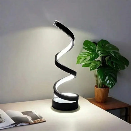 Modern Spiral Touch Bedside Lamp