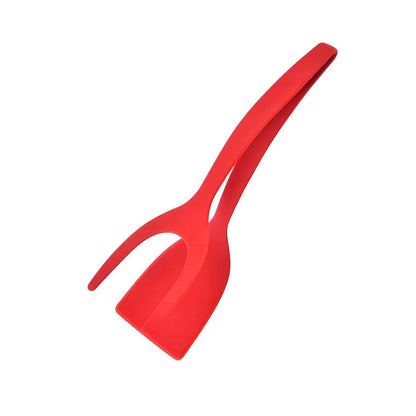 2-in-1 Spatula Tongs Nonstick Egg Flipper