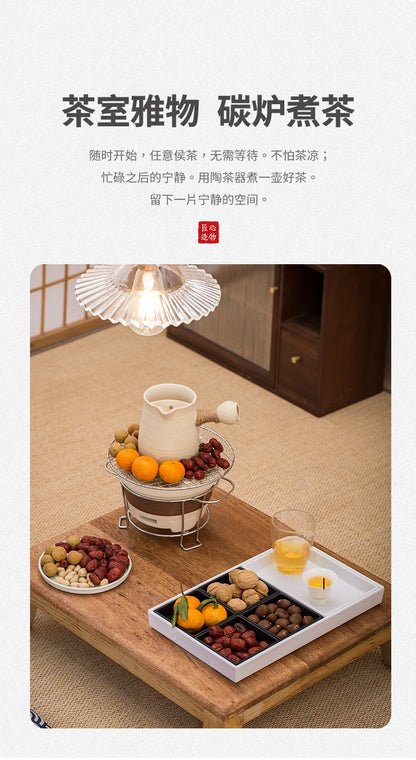 Ceramic Baked Milk Tea Pot Can Be Dry Boiled Boiled Tea Warm Milk Pot Teapot Tea Infuser