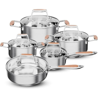 5-Ply Stainless Steel Cookware Set