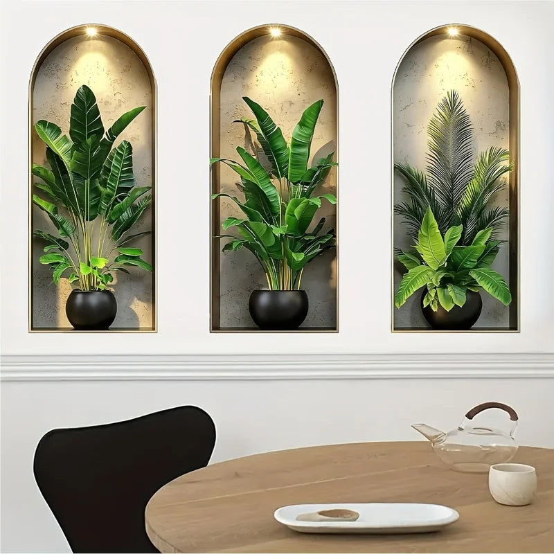 Watercolor Plant Wall Stickers Self