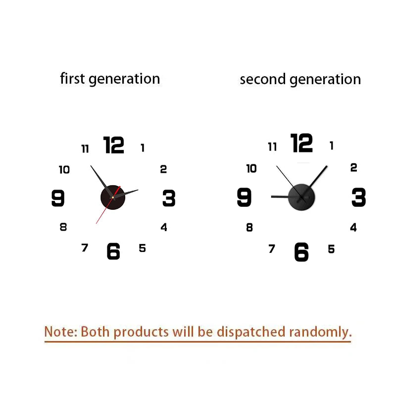 DIY Frameless Wall Clock
