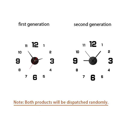 DIY Frameless Wall Clock
