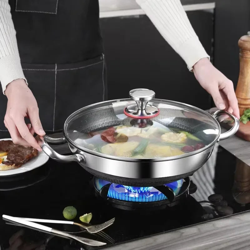 304 Stainless Steel Honeycomb Soup Pot