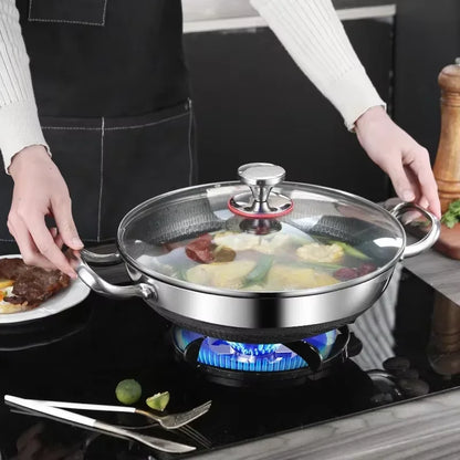 304 Stainless Steel Honeycomb Soup Pot