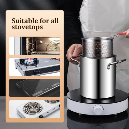 304 Stainless Steel Deep Fryer Pot