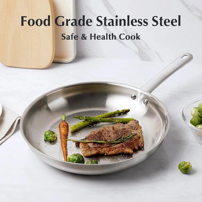 10pcs Stainless Steel Cookware Set