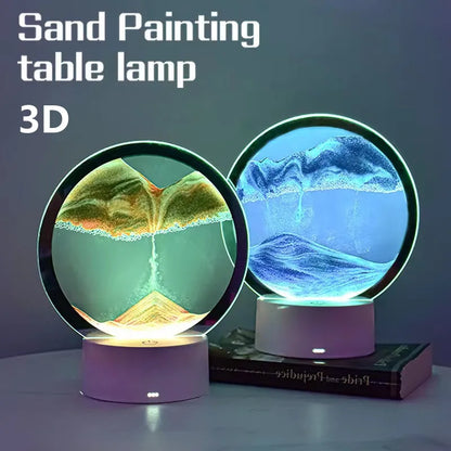 3D Quicksand Table Lamp