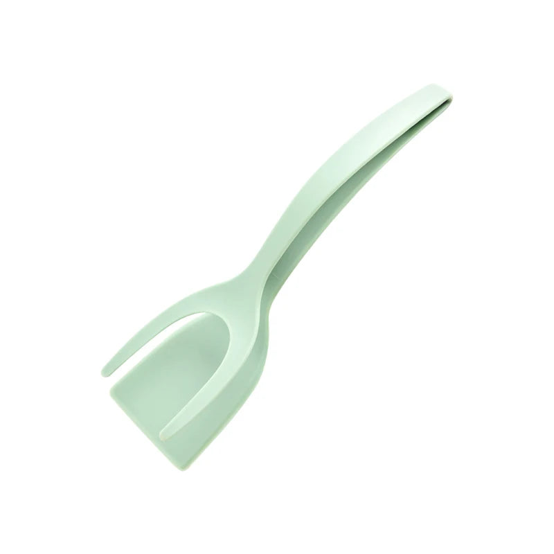 2-in-1 Spatula Tongs Nonstick Egg Flipper