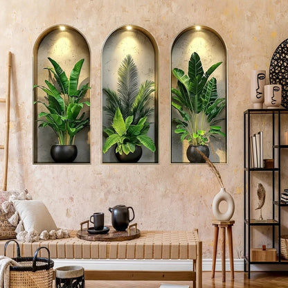 Watercolor Plant Wall Stickers Self