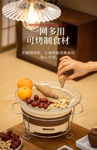 Ceramic Baked Milk Tea Pot Can Be Dry Boiled Boiled Tea Warm Milk Pot Teapot Tea Infuser