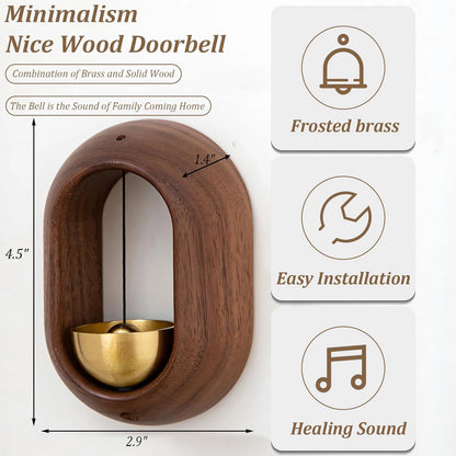 Magnetic Wooden Doorbell