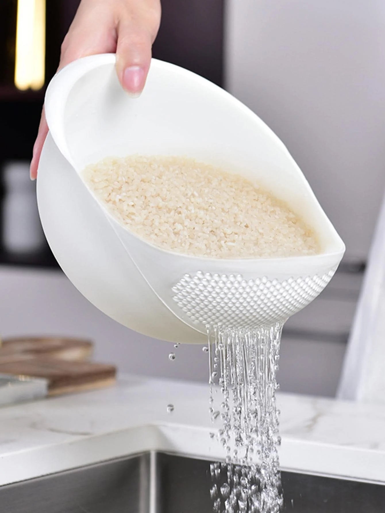 Colander Rice Washing Basket