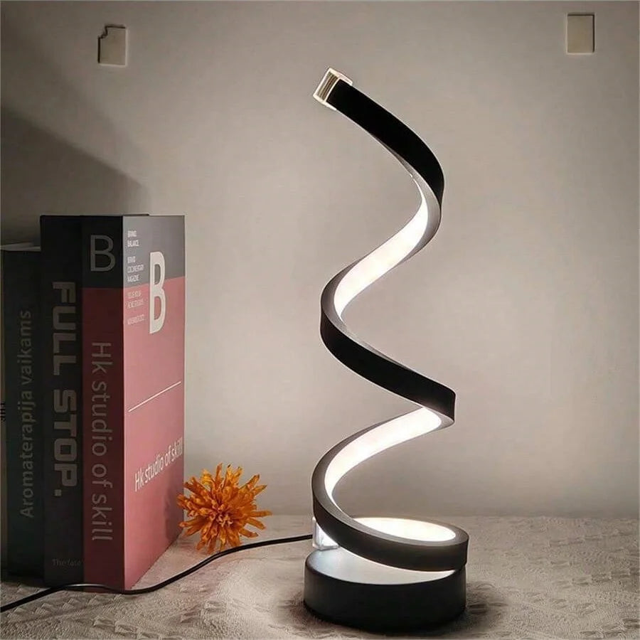 Modern Spiral Touch Bedside Lamp