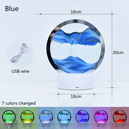 3D Quicksand Table Lamp