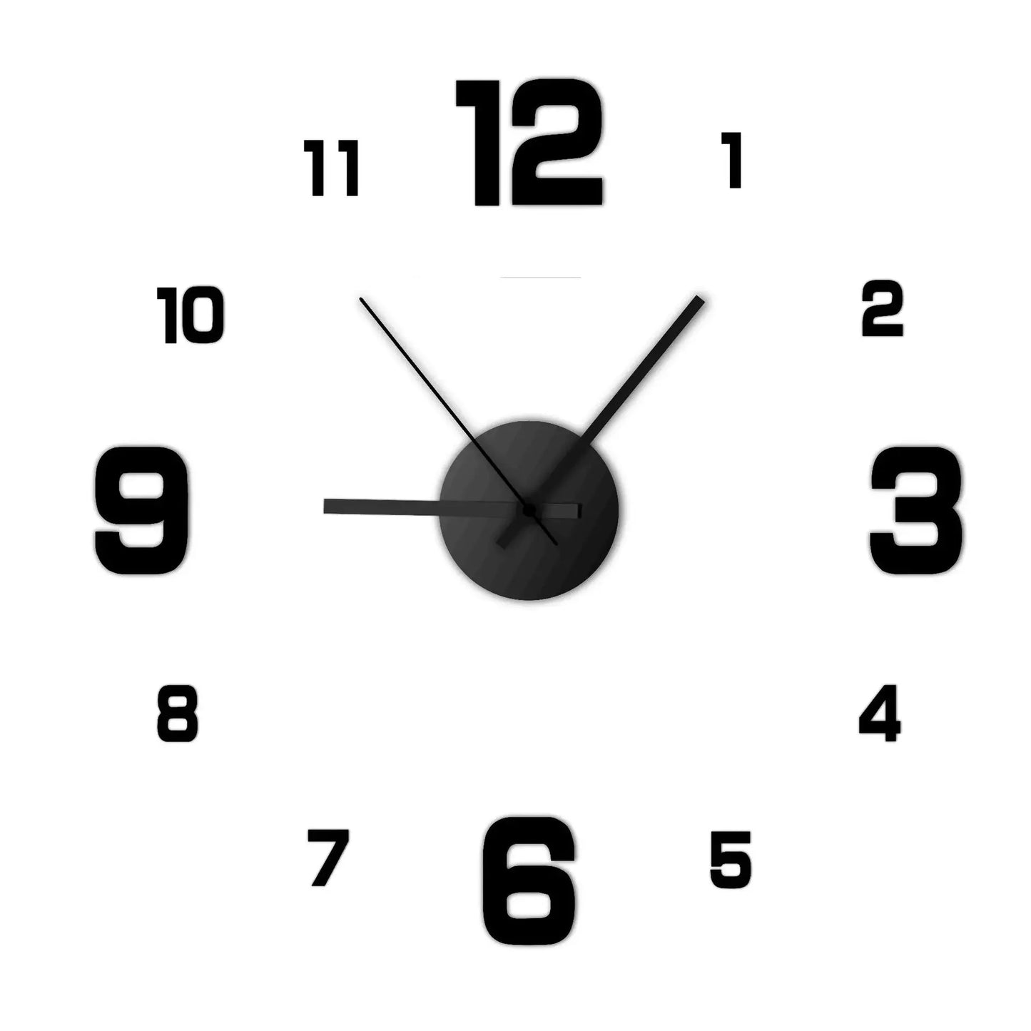 DIY Frameless Wall Clock