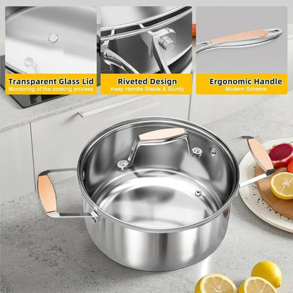 5-Ply Stainless Steel Cookware Set