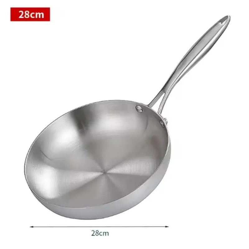 304 Stainless Steel Frying Pan