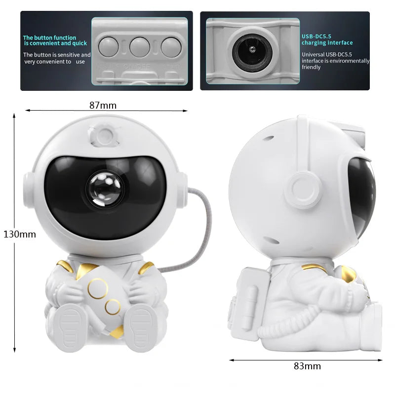 Astronaut Galaxy Projector Light