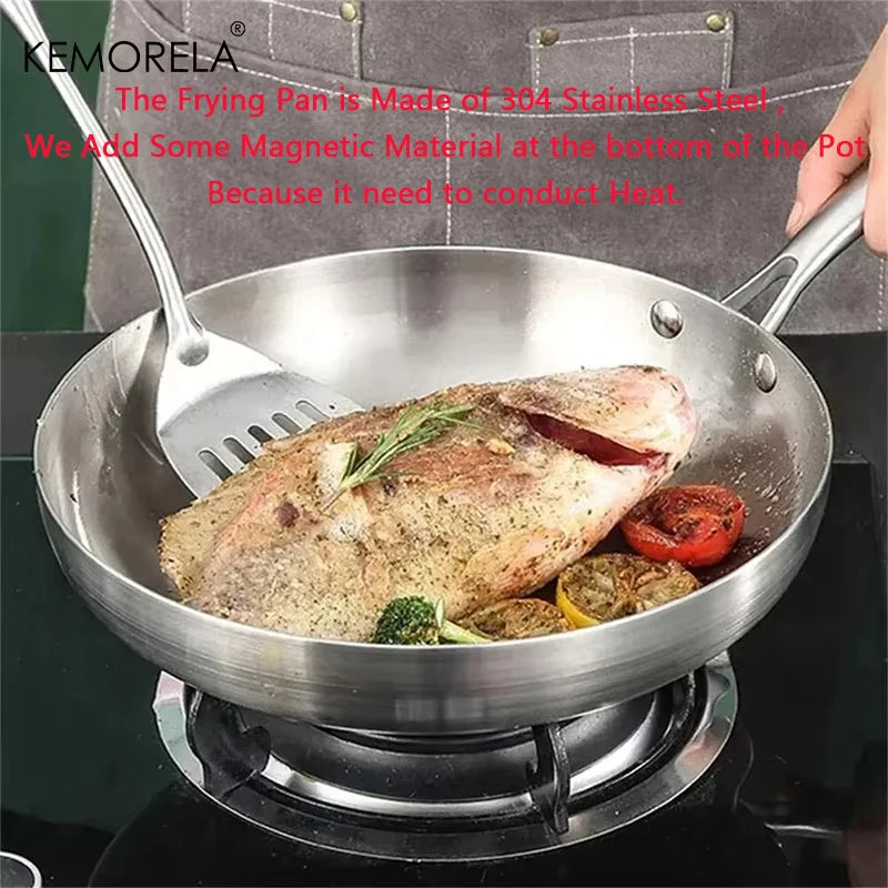 304 Stainless Steel Frying Pan Set