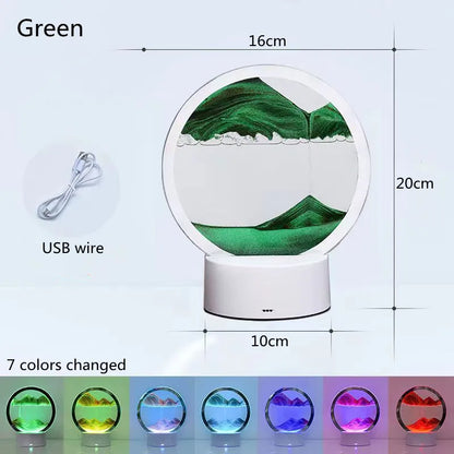 3D Quicksand Table Lamp